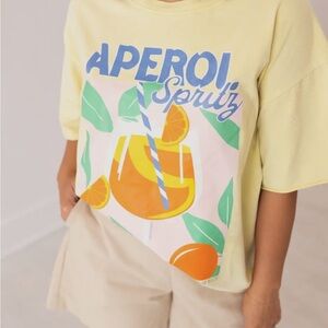 Yellow Aperol Spritz Graphic T-Shirt